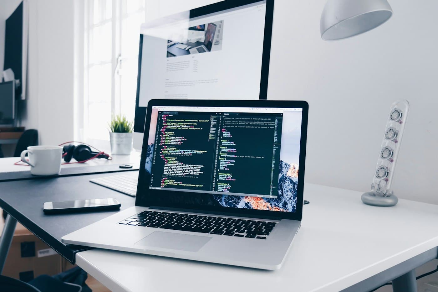 Laptop and development workspace