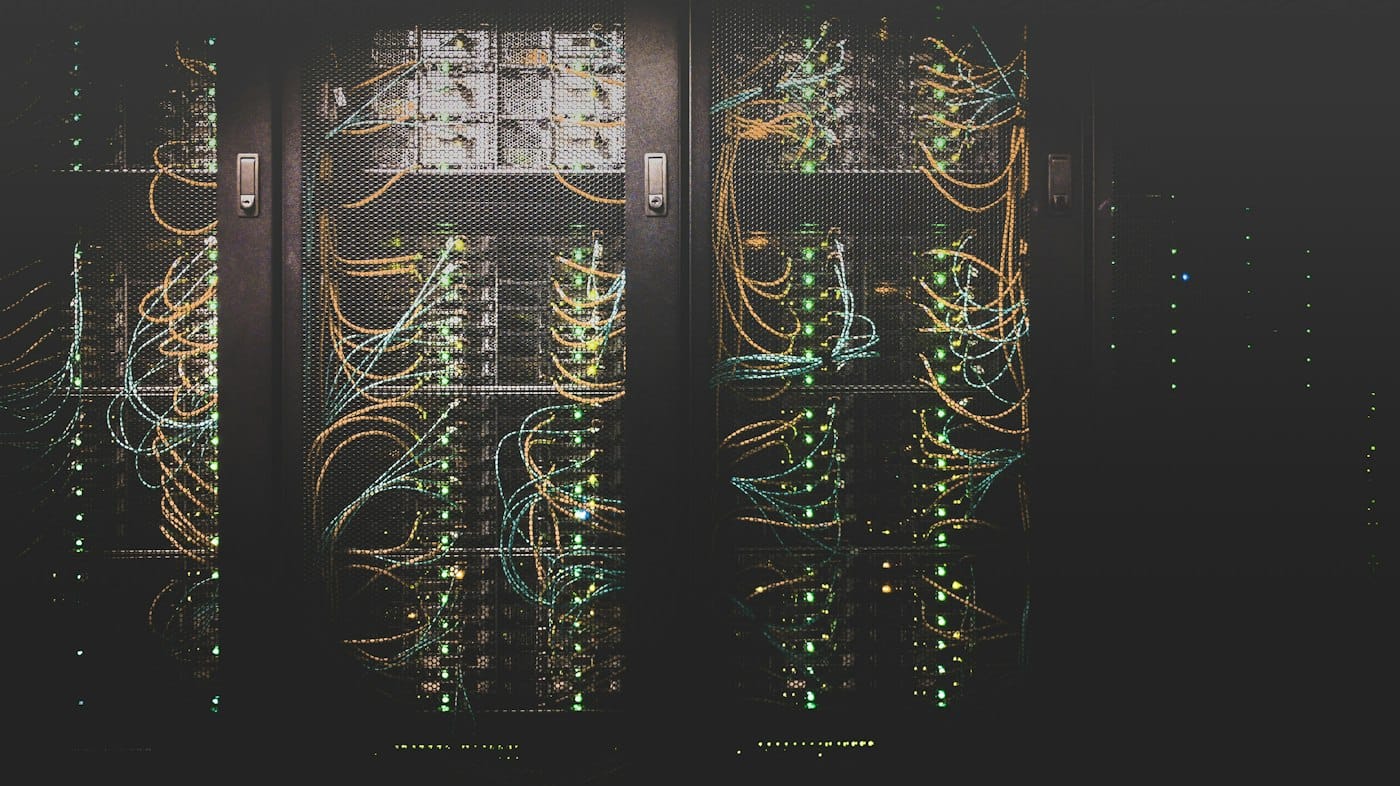 Server racks and connected network infrastructure