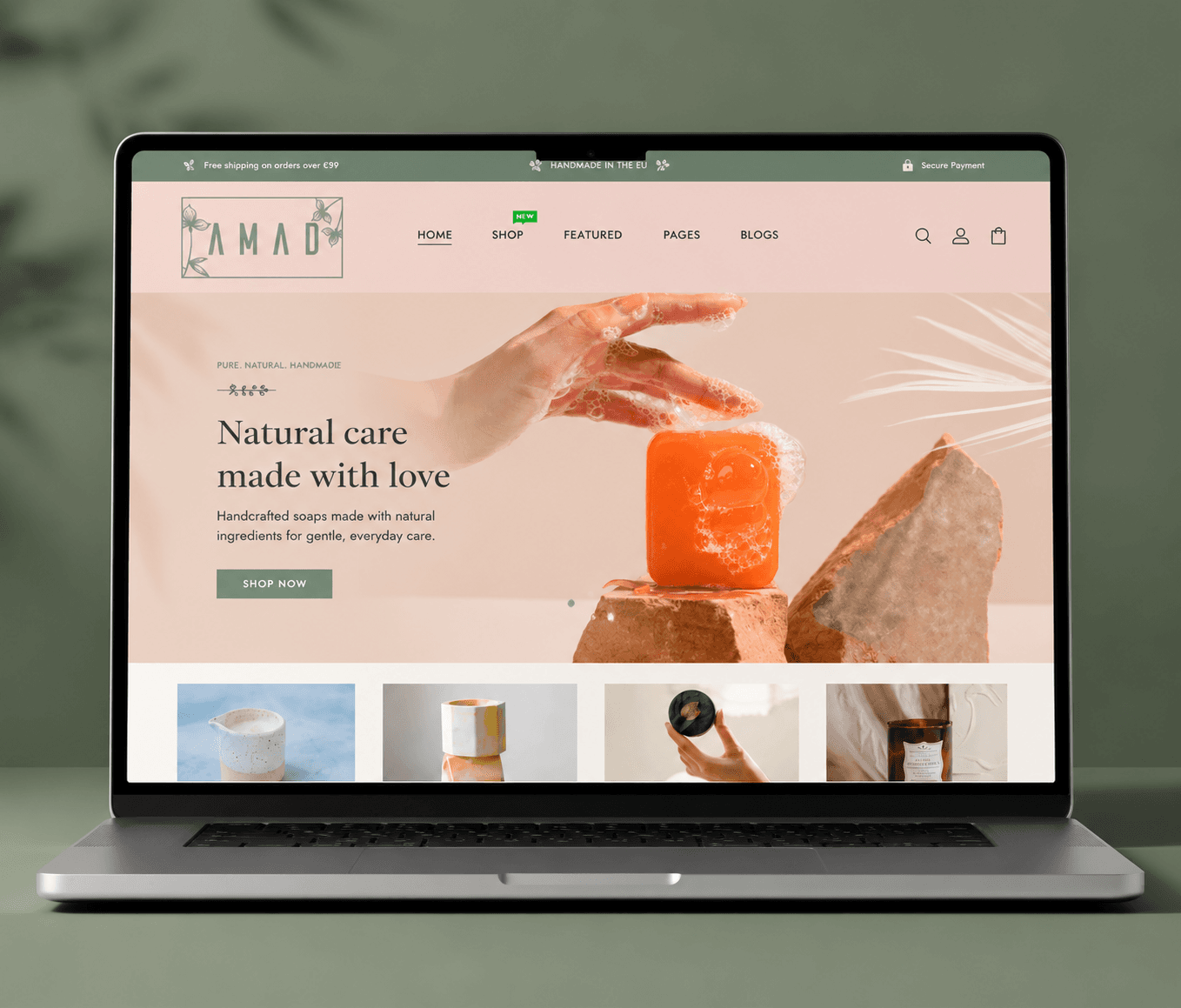 Amad Handmade Soap Shopify Store featured placeholder