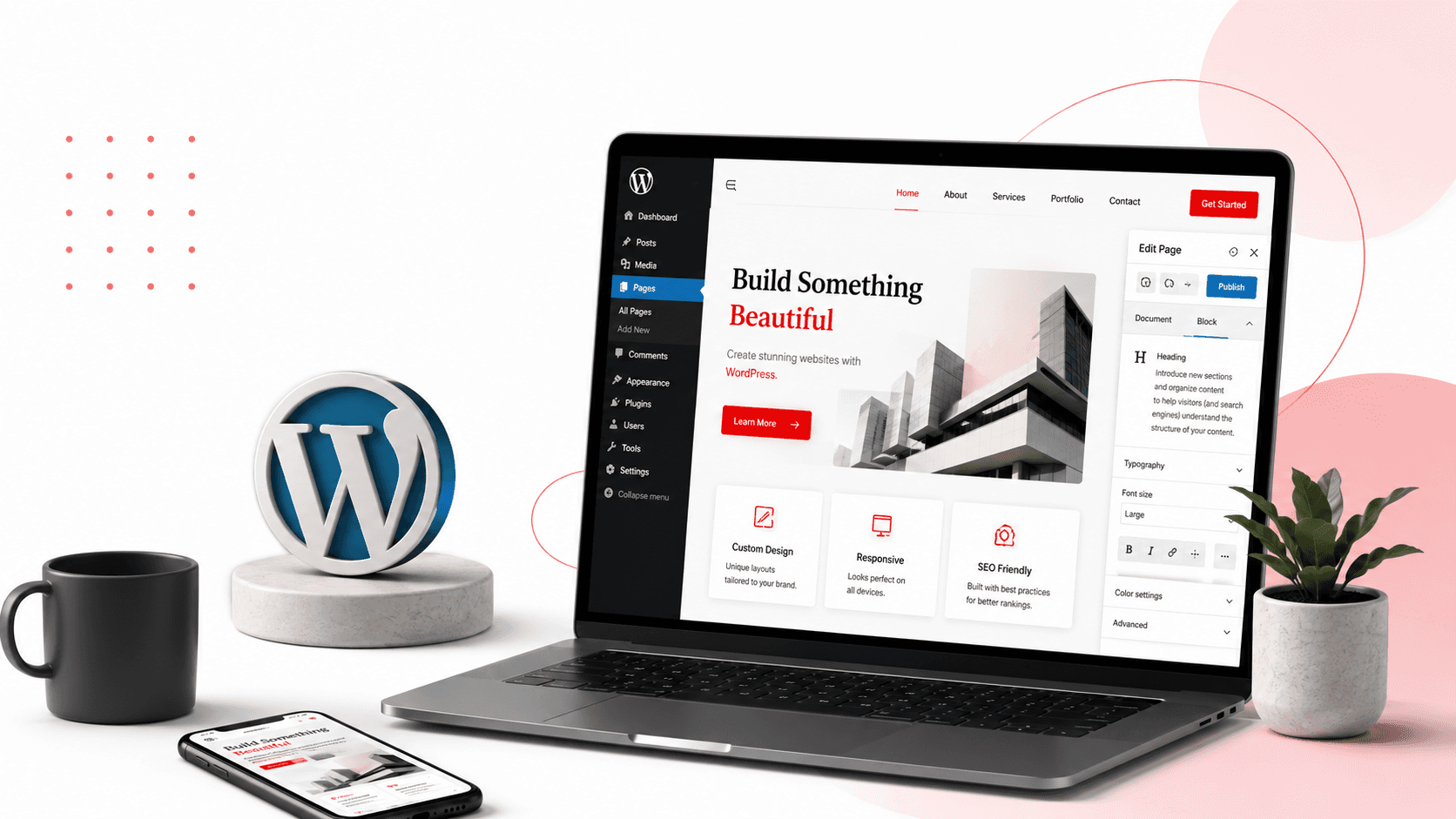 WordPress Development illustration placeholder